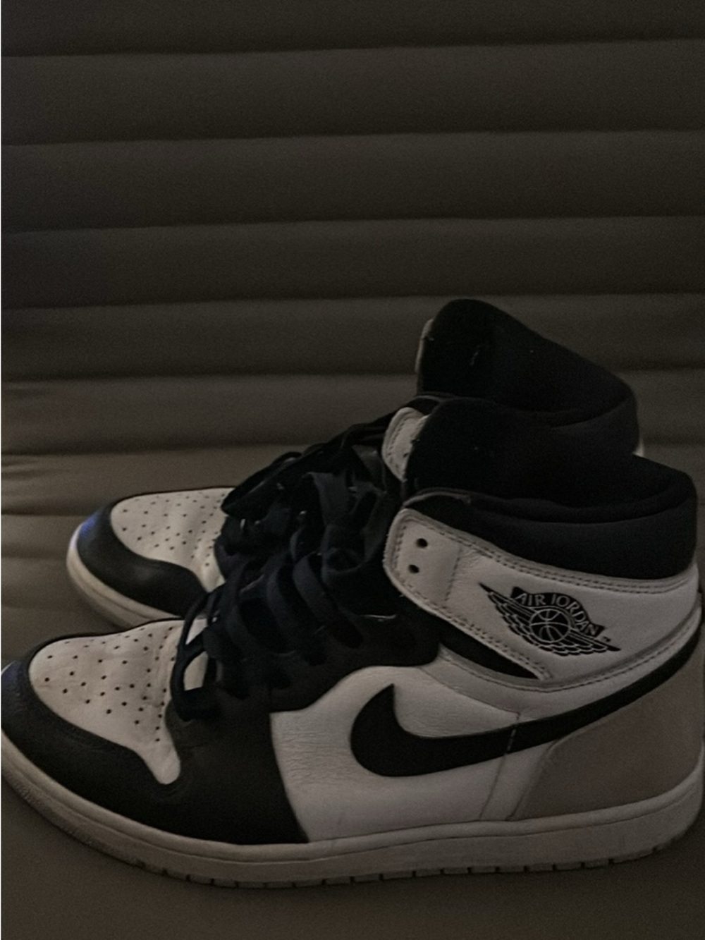 Jordan Air Jordan 1 High Black White Basketball Shoes